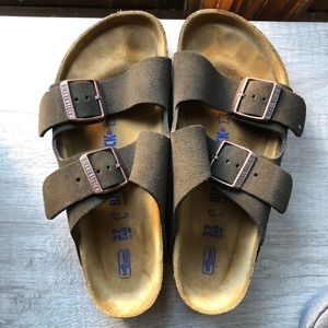 Mocha Brown Arizona Suede Birkenstock